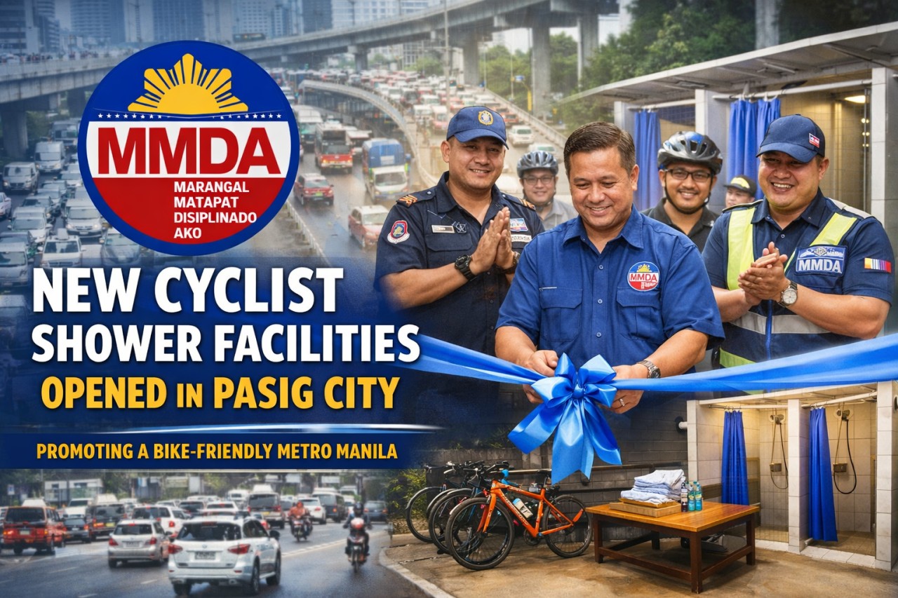 New shower facilities for cyclists in Pasig