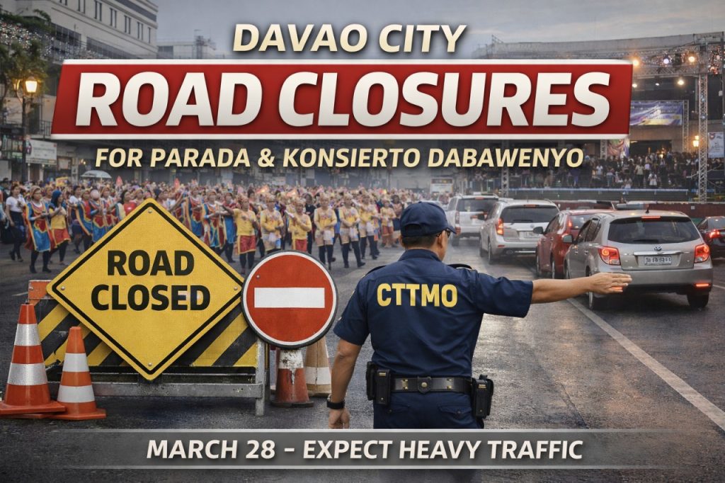 Road closures for Parada Dabawenyo