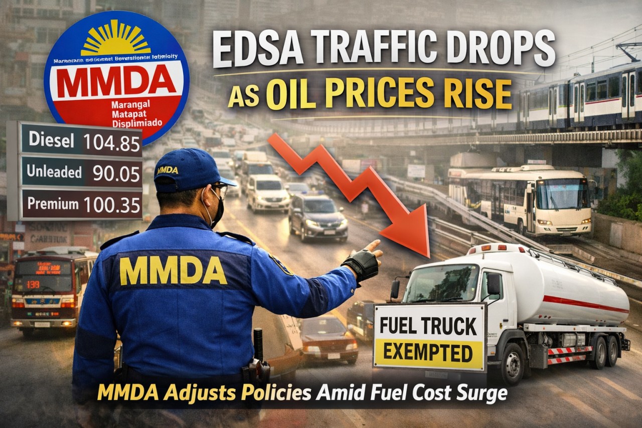 edsa-traffic-drops-amid-oil-price-hike-mmda