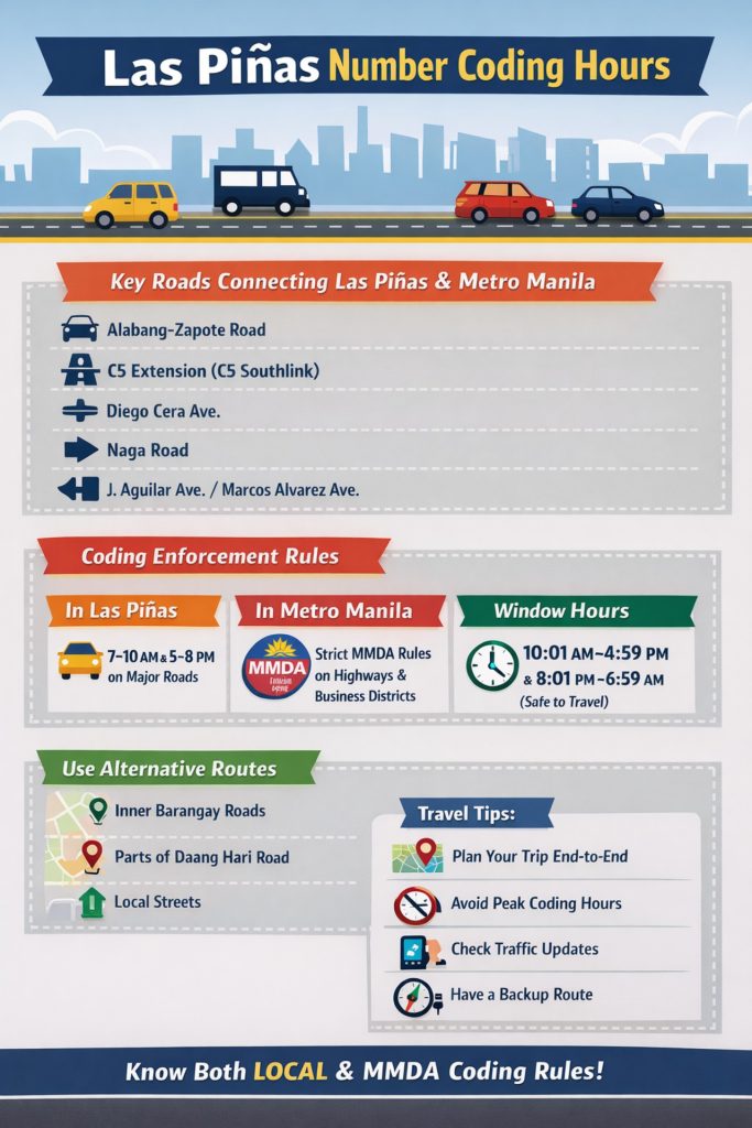 Las Piñas number coding guide (1)
