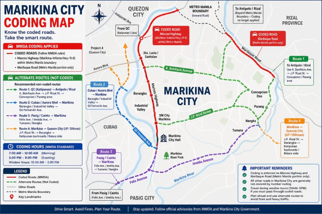 marikina-city-number-coding-map